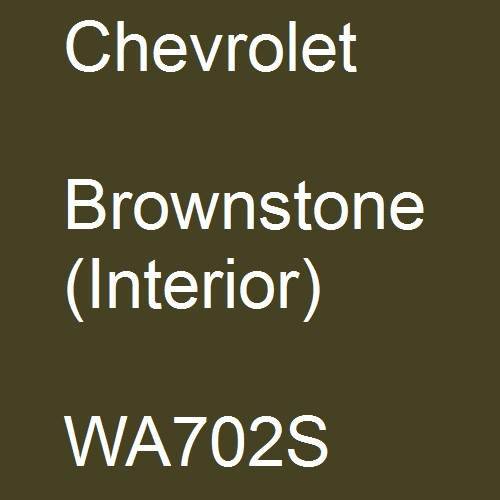 Chevrolet, Brownstone (Interior), WA702S.